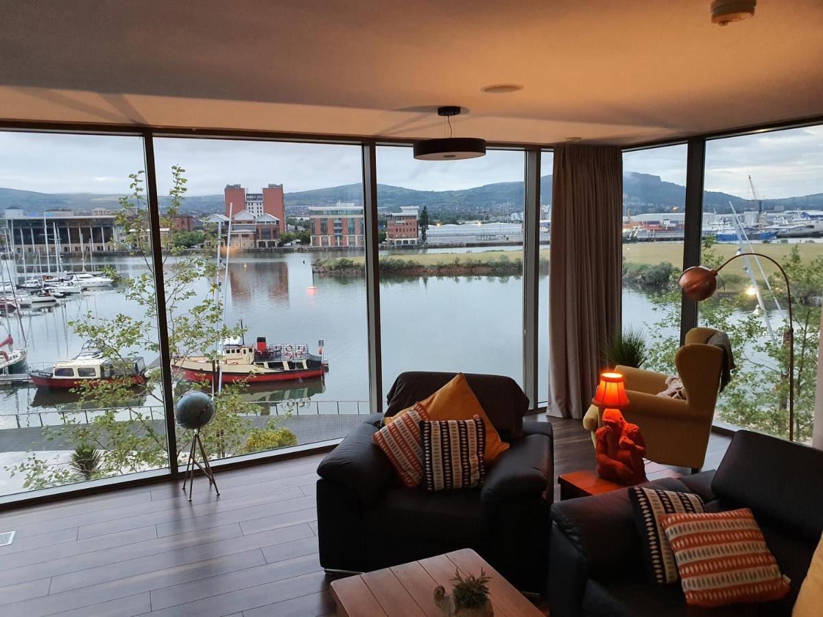 Luxury Apartment Marina Views At Titanic Quarter Белфаст Екстериор снимка